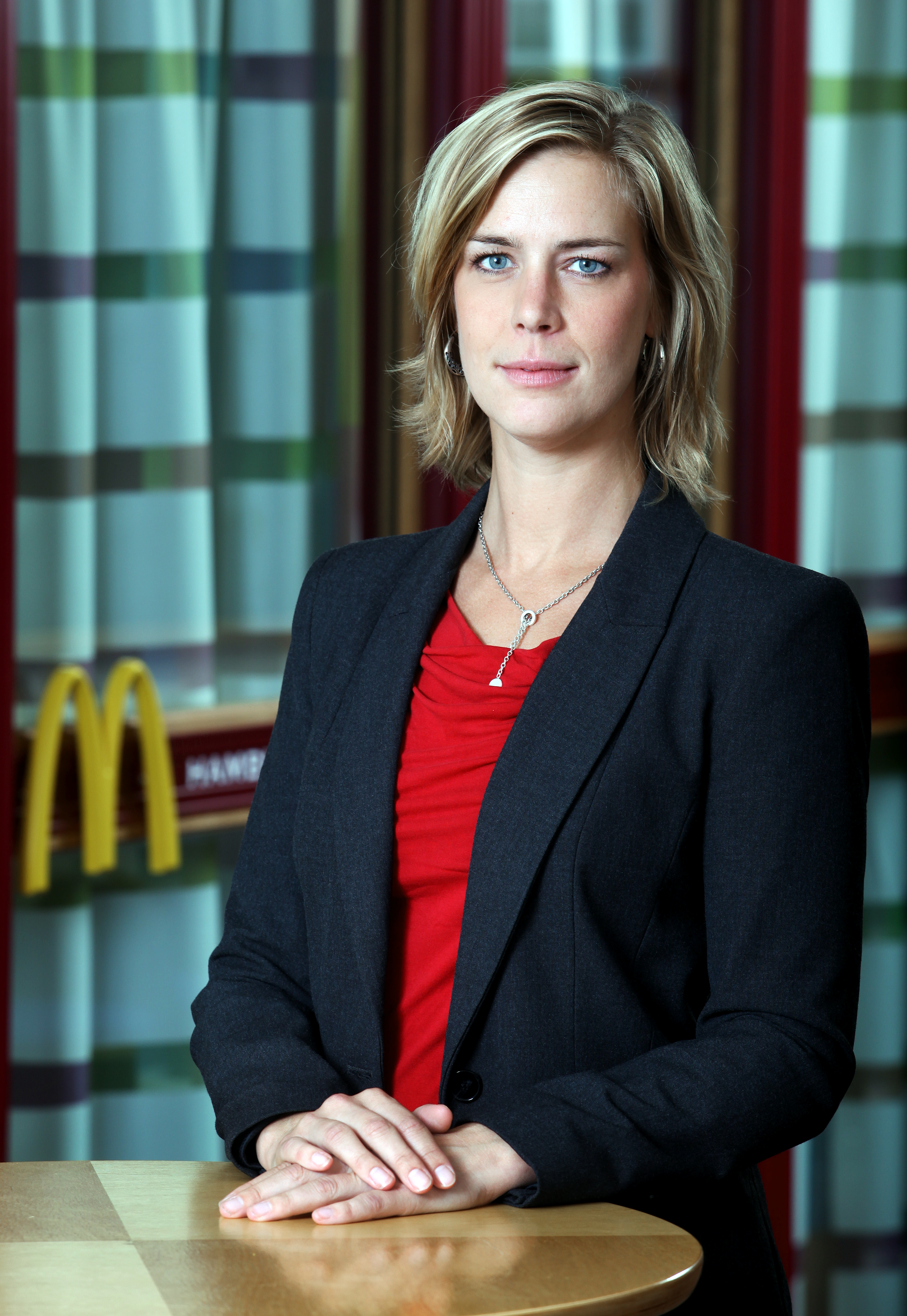 Frida Berg, presschef på McDonalds Sverige.