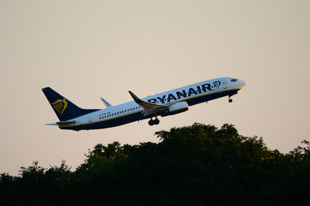 Ryanair lyfter. Arkivbild.