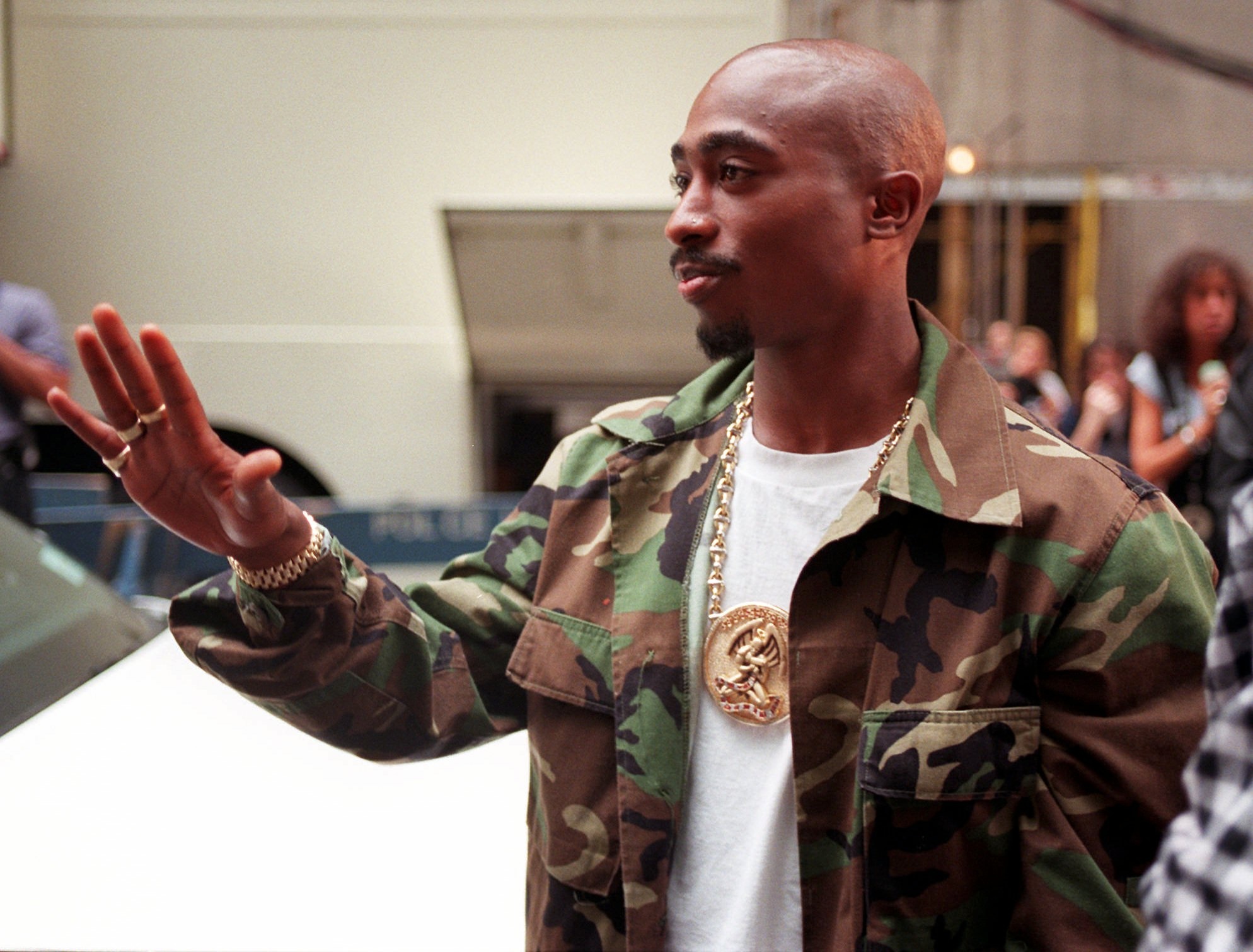 Tupac Shakur i New York City.