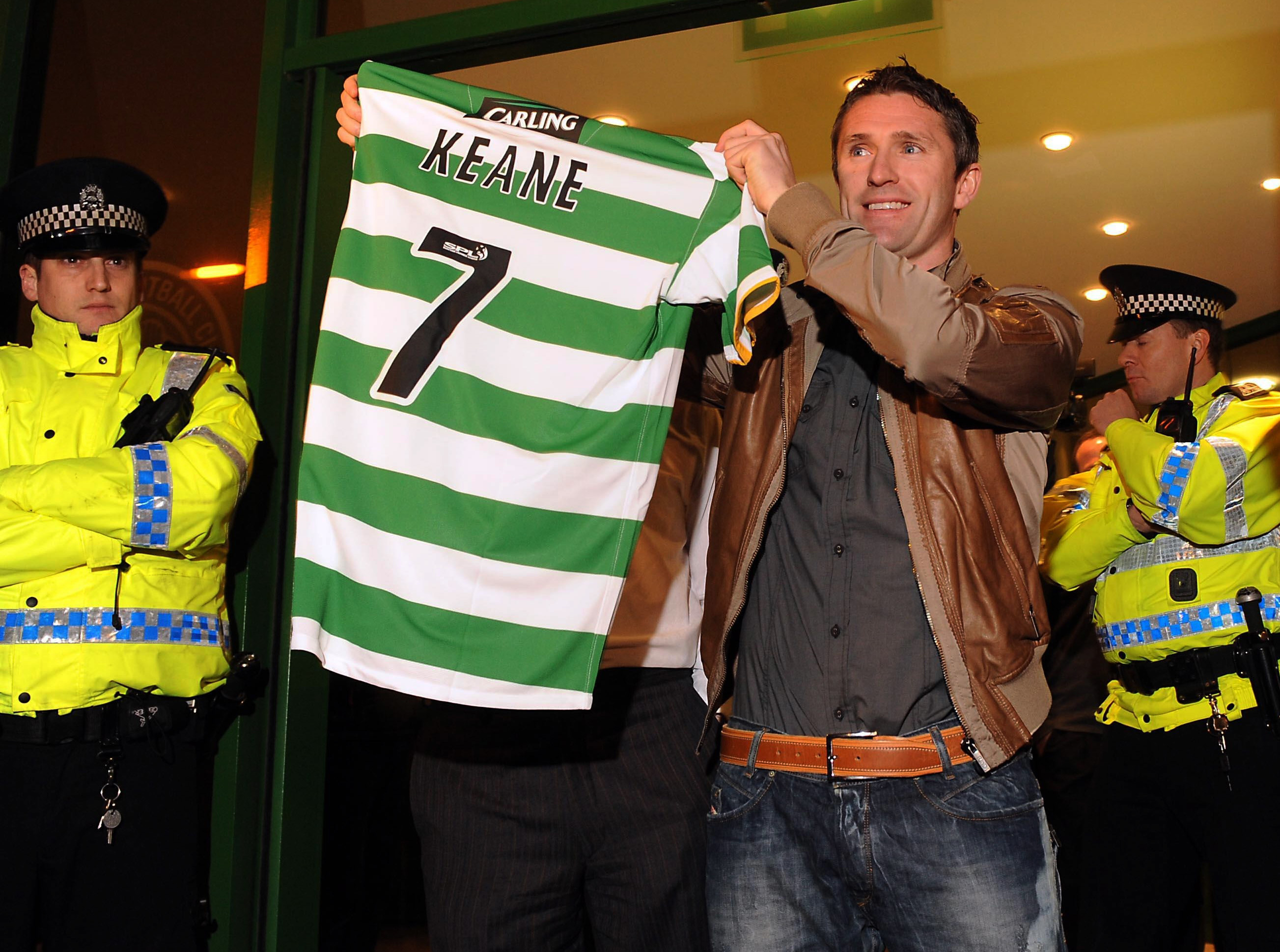 Keane med Celtictröjan.