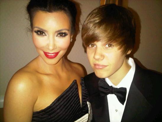 Kim Kardashian och Justin Bieber.