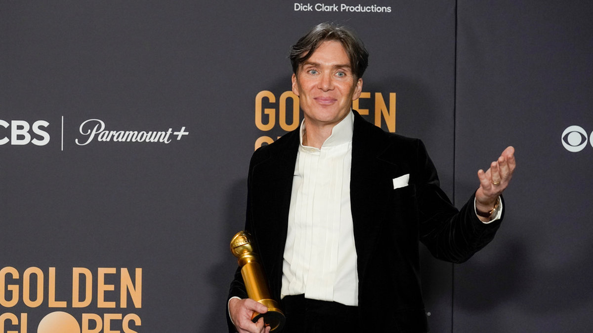 Cillian Murphy är en av stjärnorna på årets filmfestival i Berlin. Han prisades nyligen på Golden Globe-galan för sin insats i 'Oppenheimer'. Arkivbild.