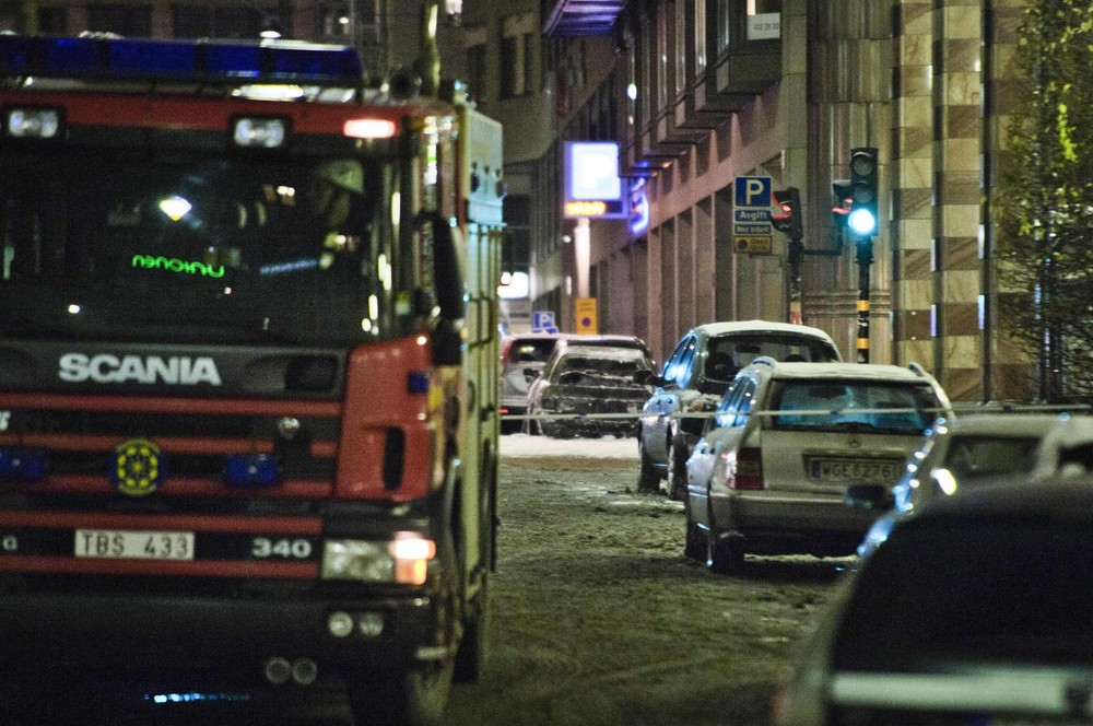 Bild från det skakande terrorattentatet i korsningen Bryggargatan/Drottninggatan. Bild från det skakande terrorattentatet i korsningen Bryggargatan/Drottninggatan.