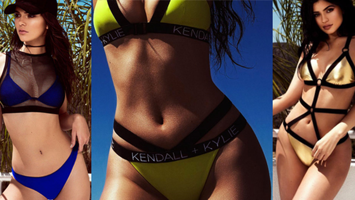 Kendall och Kylie Jenner modellar sin kollektion för Topshop. 