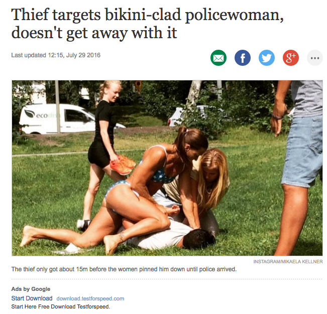 Bikini, Polisen, Succé, Stockholm, Tjuv