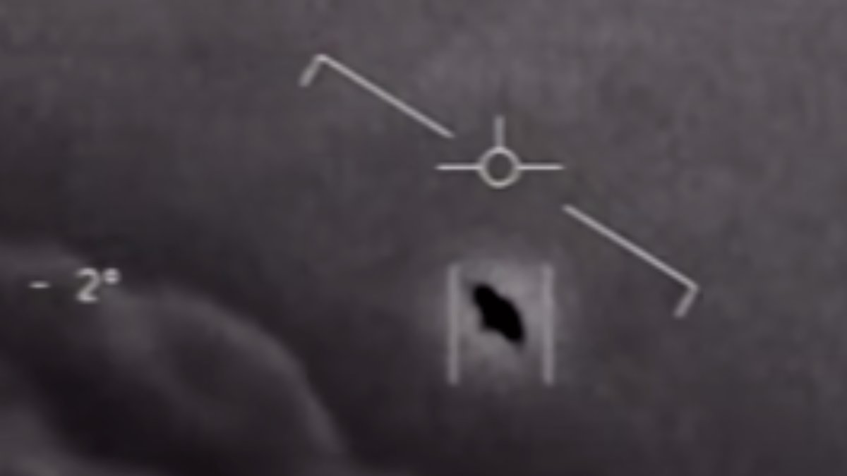 Stillbild från videoklippet som släpps av Pentagon.