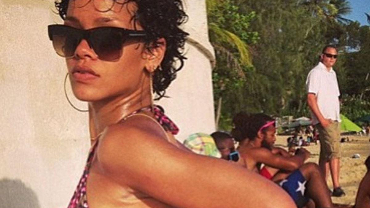 Rihanna bjuder ofta på heta bikinibilder på sin Instagram. 