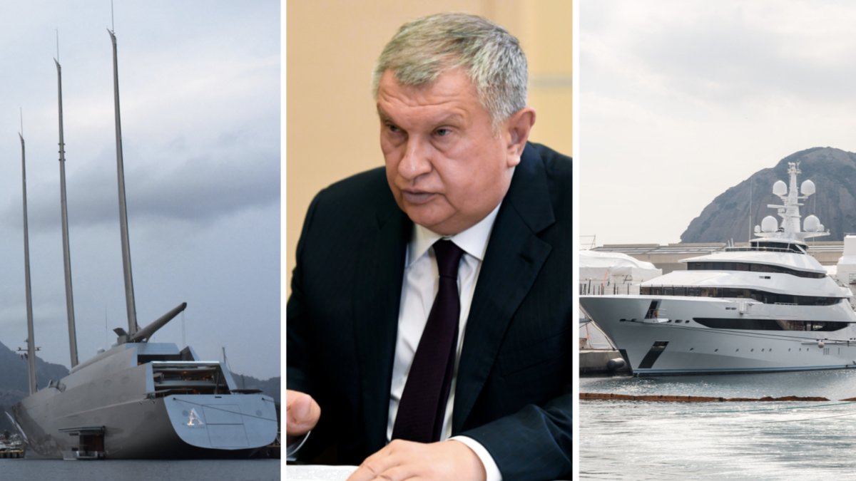 Igor Sechin är en av de ryska oligarkerna vars fartyg har beslagtagits. 