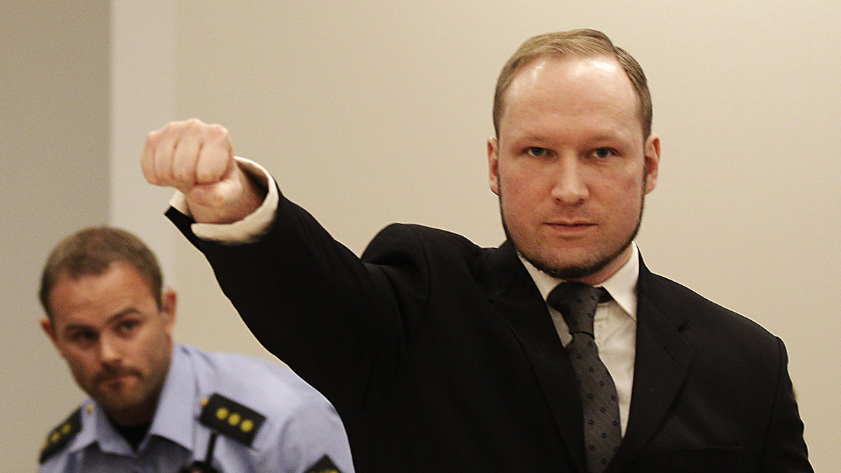 Terroristen och massmördaren Anders Behring Breivik.
