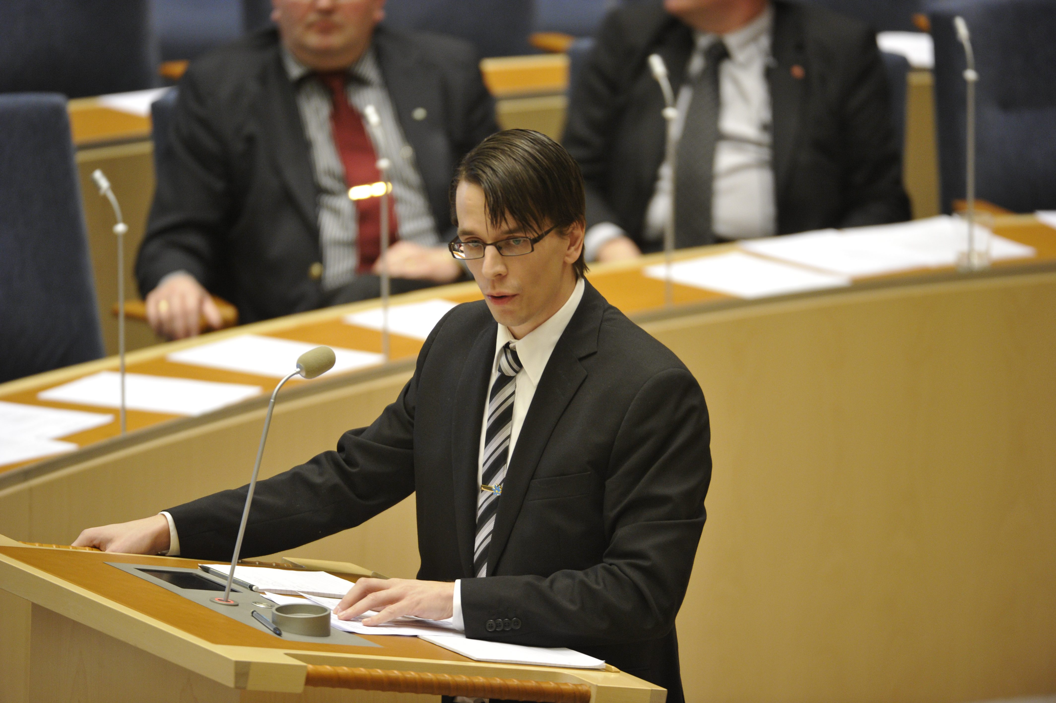 Johnny Skalin, Sverigedemokraterna, Debatt, Budget, Riksdagen