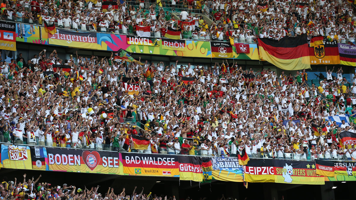 Tyskland har engagerade fans. 