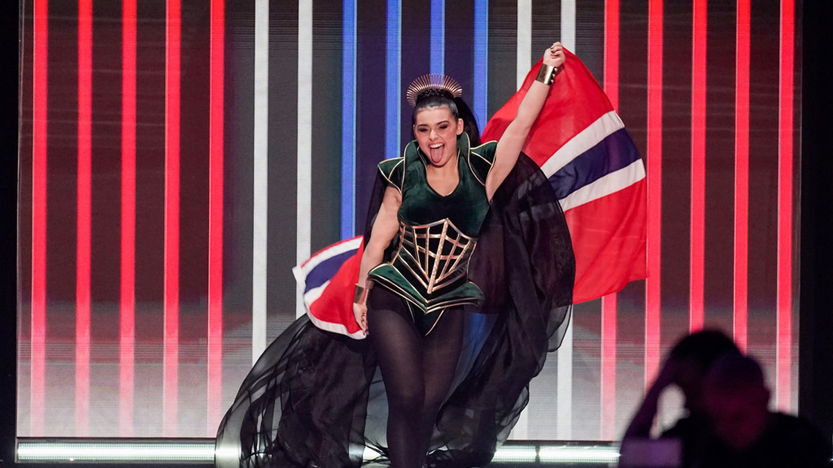 Alessandra Mele representerade Norge under Eurovision Song Contest i Liverpool. Arkivbild.