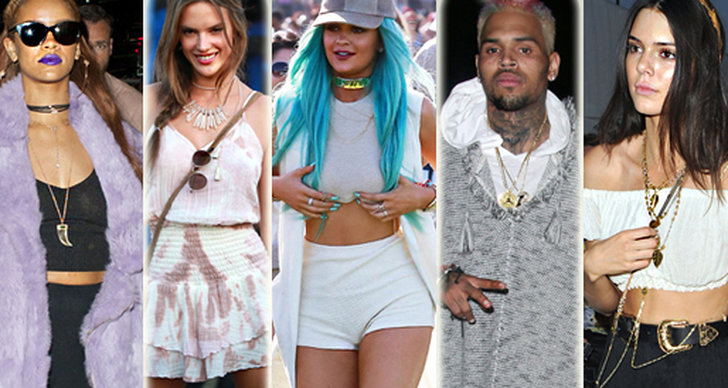 Coachella, Kendall Jenner, Outfit, Alessandra Ambrosio, festival, Rihanna