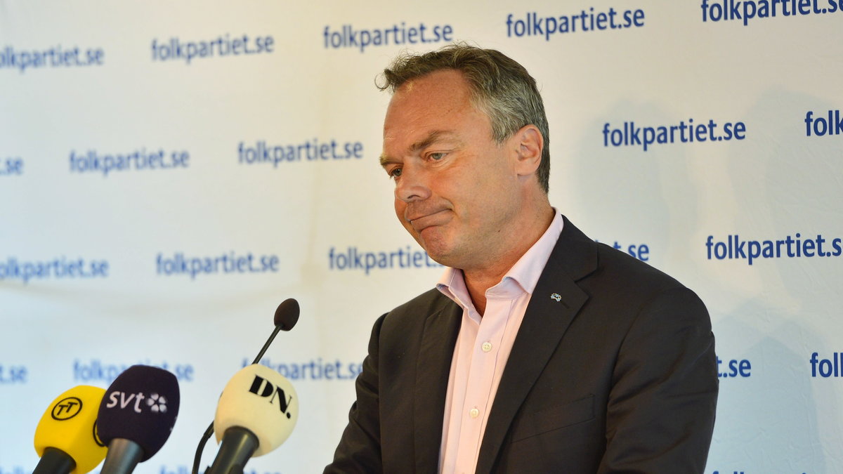 Folkpartiets Jan Björklund under fredagen.
