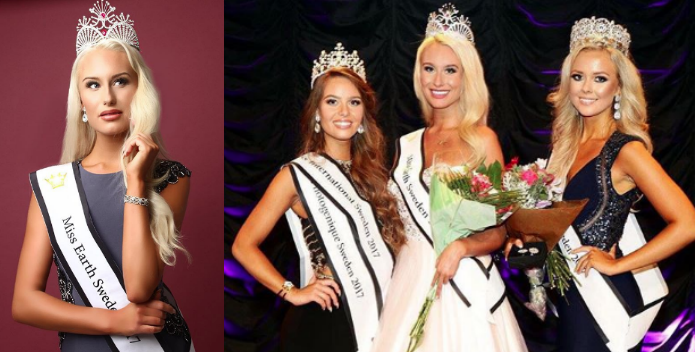 Camilla Fogestedt med prinsesskrona. Camilla Fogestedt med prinsesskrona.