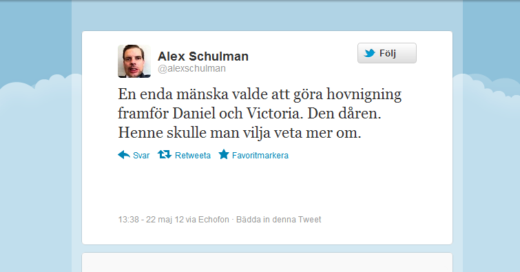 Även Alex Schulman.