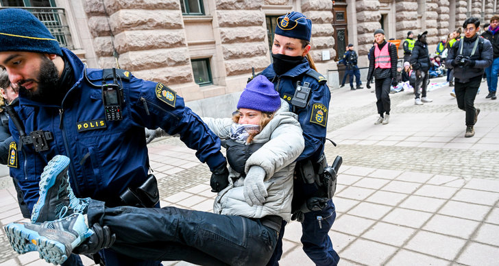 Polisen, Greta Thunberg, Expressen, TT