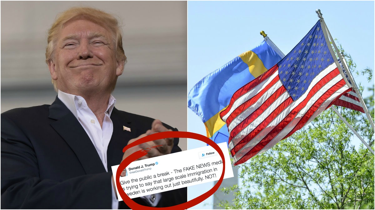 Donald Trump, Fake news, Sverige