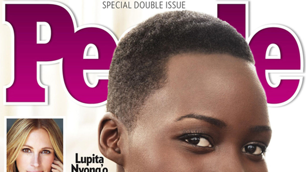 Lupita Nyongo på omslaget till People. 