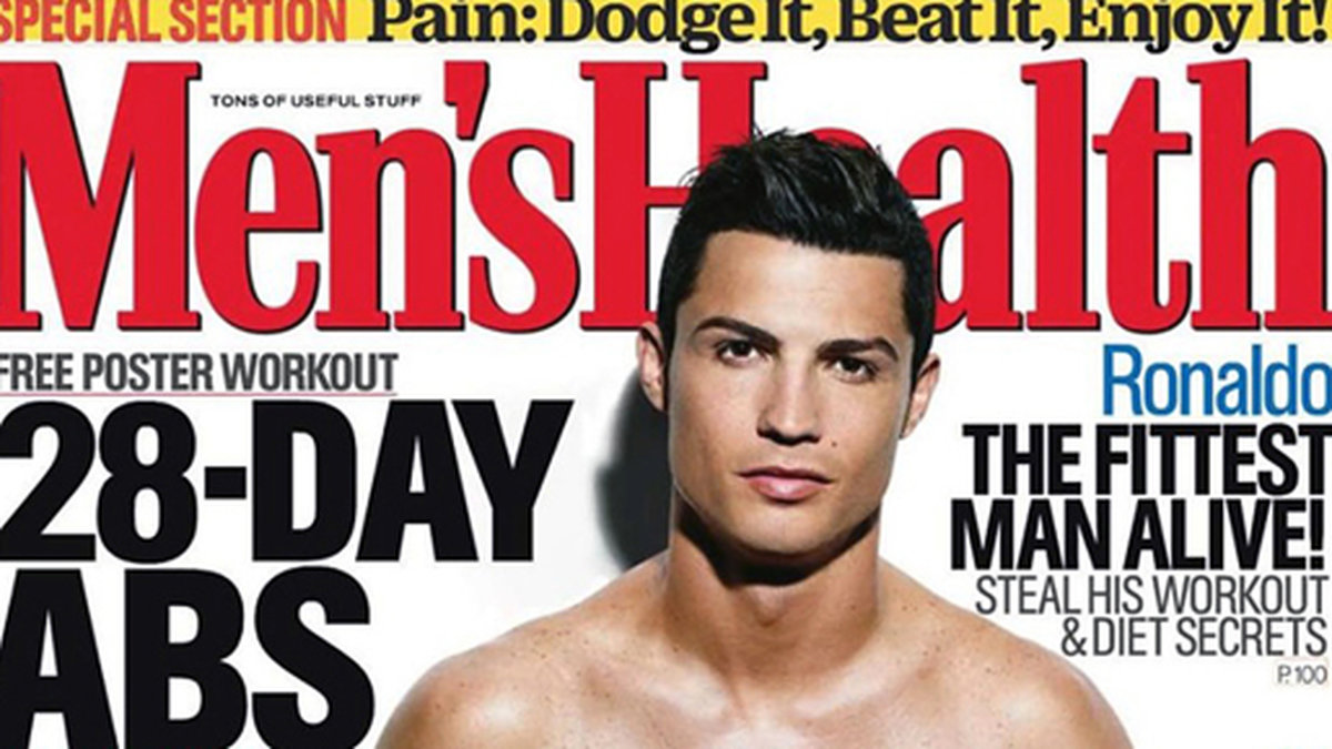 Cristiano Ronaldo visade sexpacket på omslaget till Men's Health. 