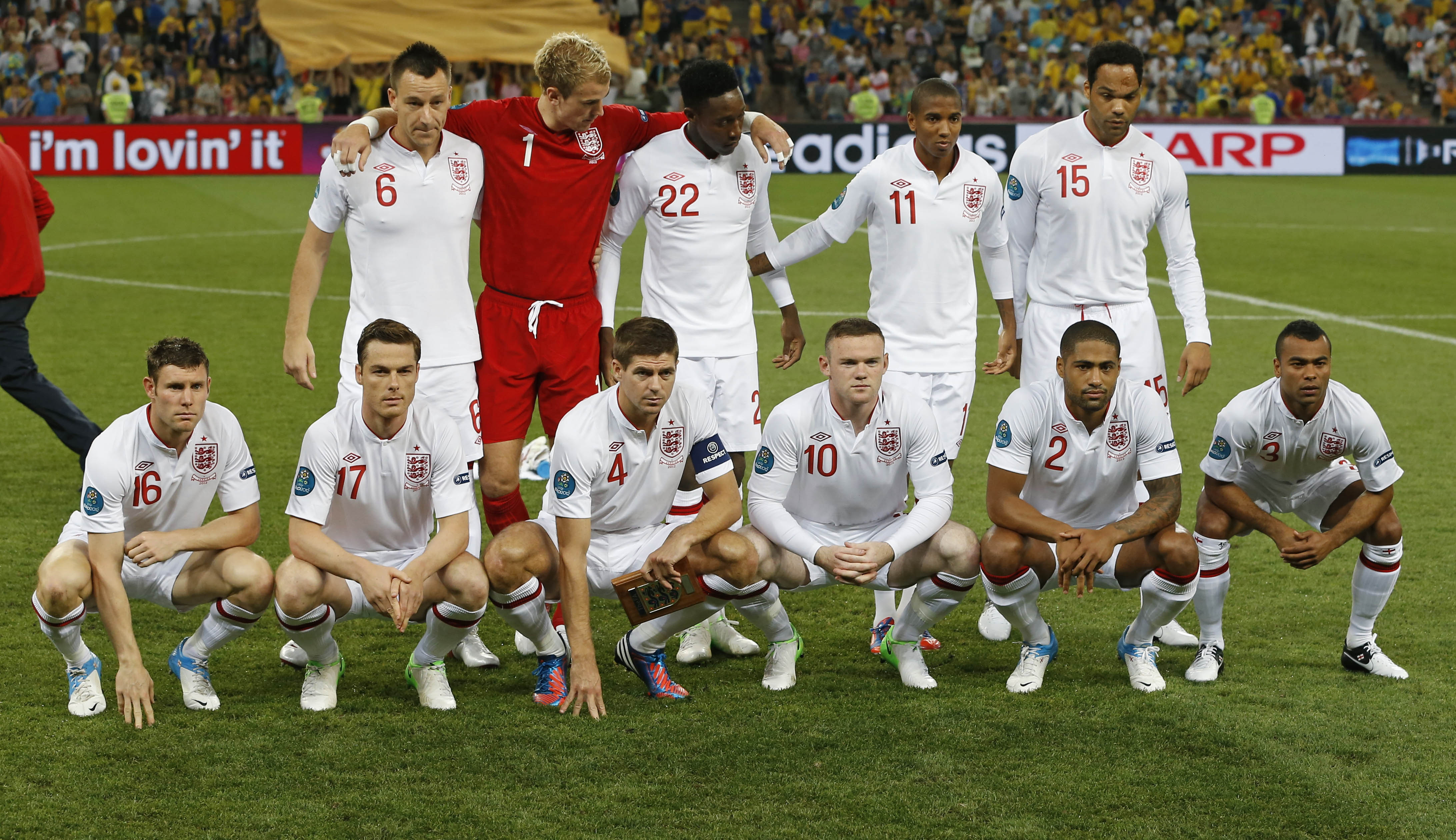 Englands startelva. Englands startelva.