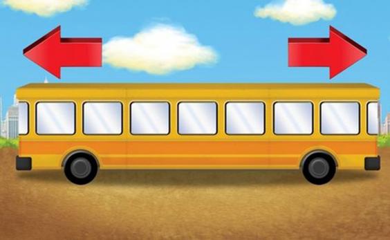 Vilket håll kör bussen åt? Nästa bild visar svaret!