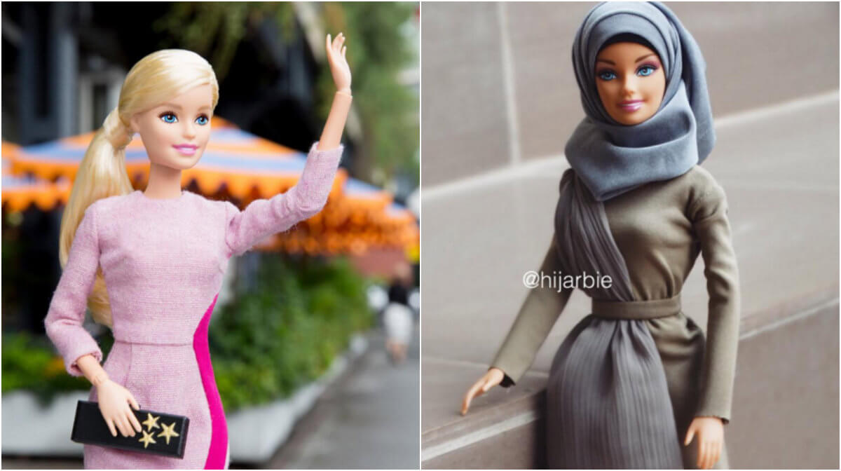 instagram, Hijab, Konstnär, Barbie