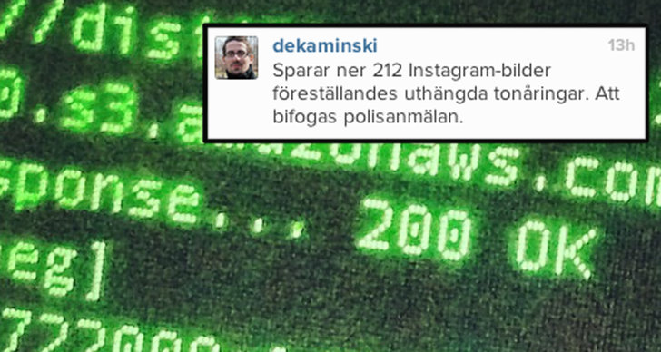 Upplopp, Marcin de Kaminski, instagram, Göteborg