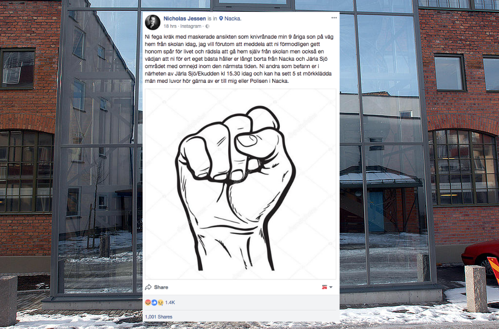 Pappans inlägg Facebook rån Nacka Pappans inlägg Facebook rån Nacka