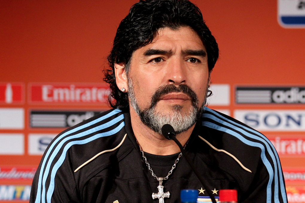 Diego Maradona räds inte någon eller något.