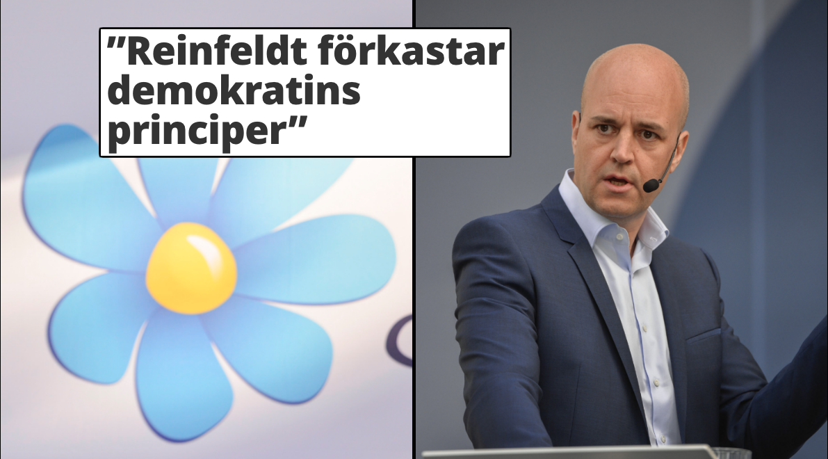 Moderaten Jerzy Golowkin skrev en debattartikel, och kritiserade Fredrik Reinfeldt (bilden), tillsammans med två SD-företrädare.