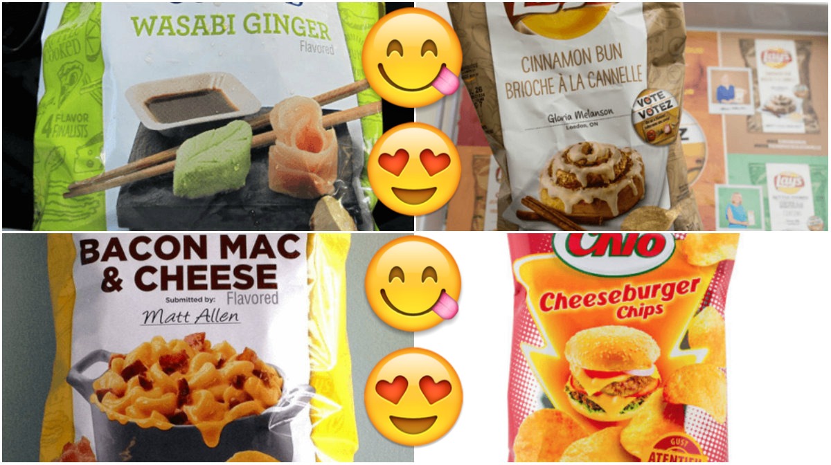 Chips, Sverige, Konstiga, Smak, Utomlands