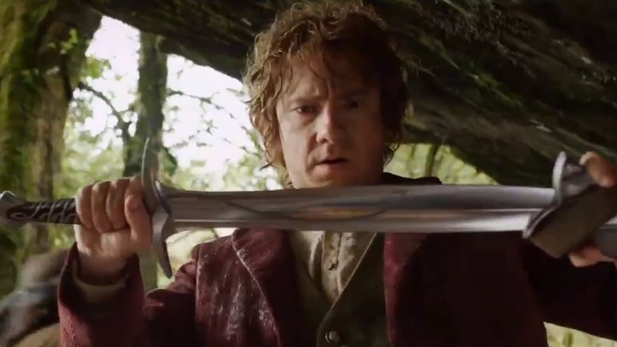 Bilbo och hans svärd.