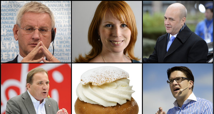 Annie Lööf, Carl Bildt, Socialdemokraterna, Fredrik Reinfeldt, Moderaterna, Gustav Fridolin, Antal