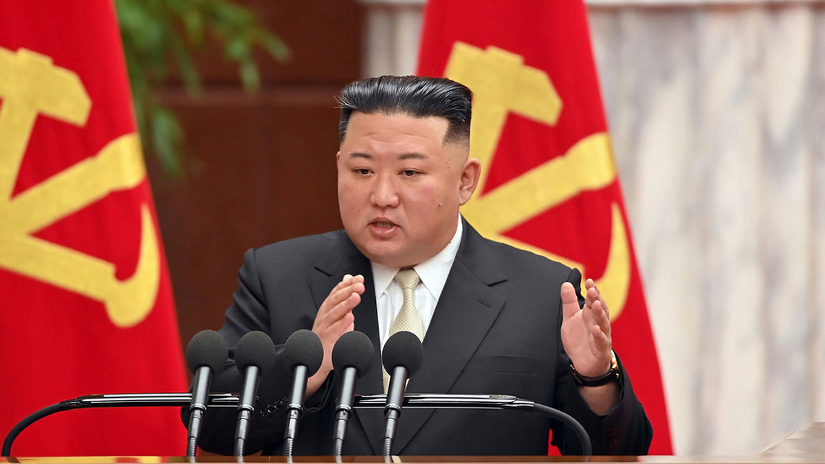 Nordkoreas diktator Kim Jong-Un uppges ha uttryckt 'tillfredsställelse' under övningarna. Arkivbild.