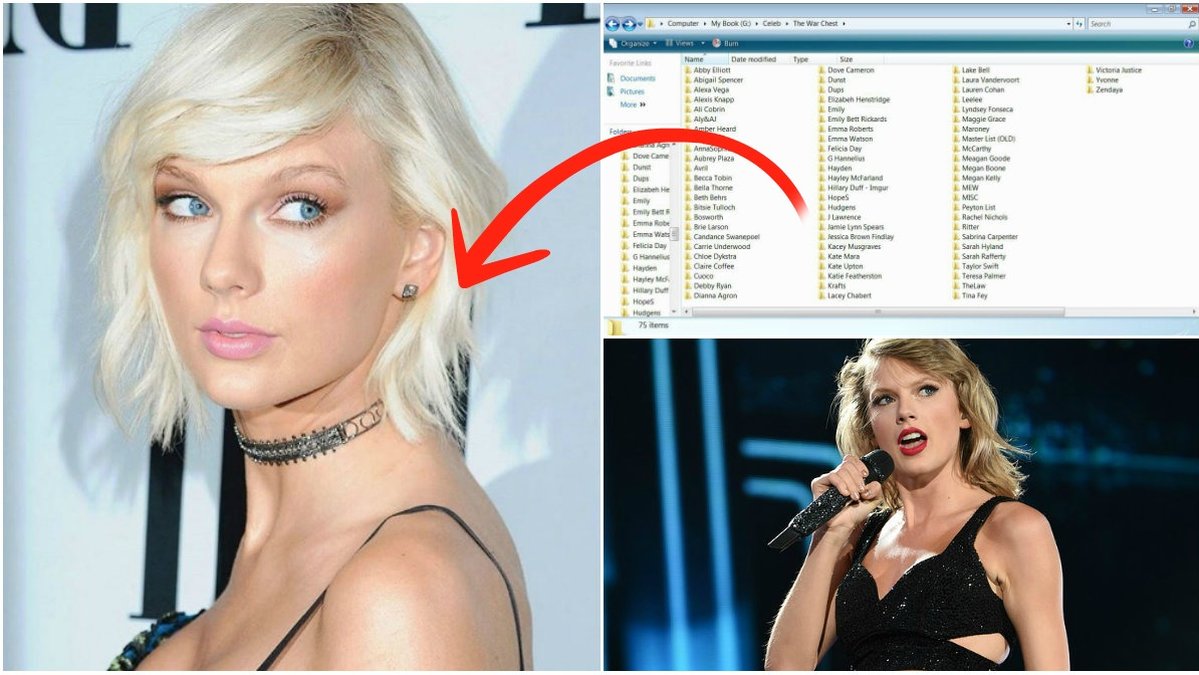 Taylor Swift är en av många stjärnor som sägs ha fått sina privata bilder stulna. 