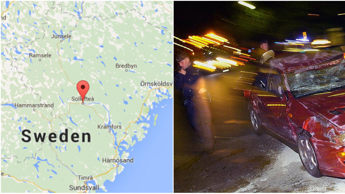 Bilkrasch i Sollefteå.