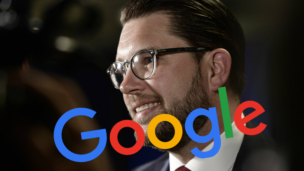Jimmie Åkesson, Google loggan.