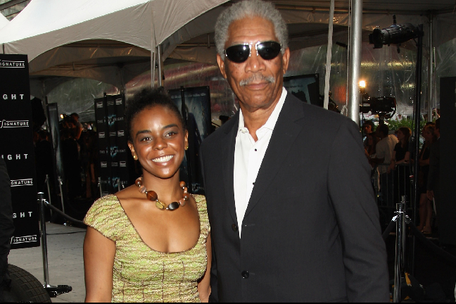 Morgan Freeman med sin älskarinna...förlåt, sitt styv-barnbarn. 