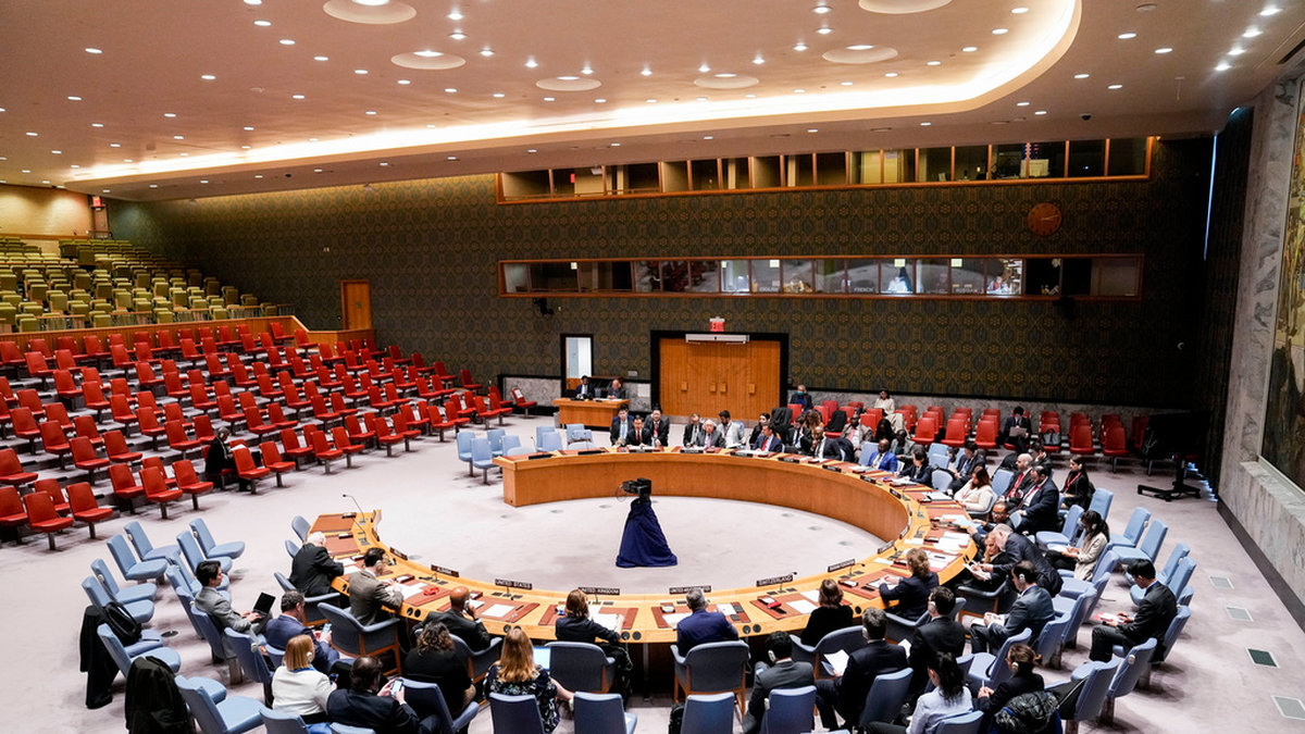 Möte i FN:s säkerhetsråd, som vid nyår byter ut fem medlemmar. Arkivbild.