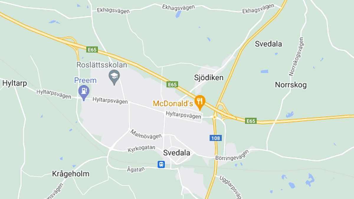 Google maps, Svedala