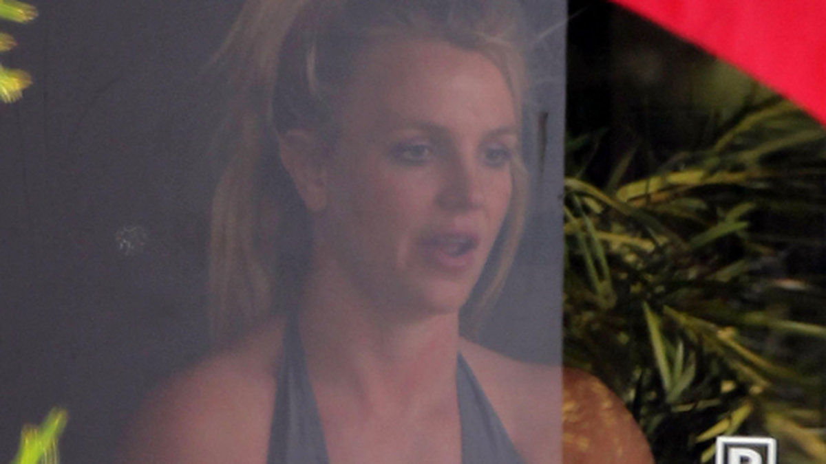 Britney Spears har precis svettats på gymmet.