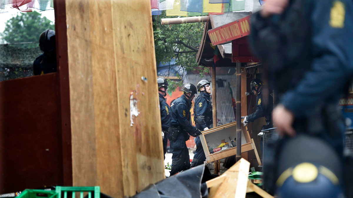 Bara i år har polisen anhållit 116 personer i Christiania.