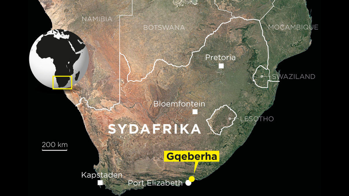 Gqeberha ligger nära Port Elizabeth.