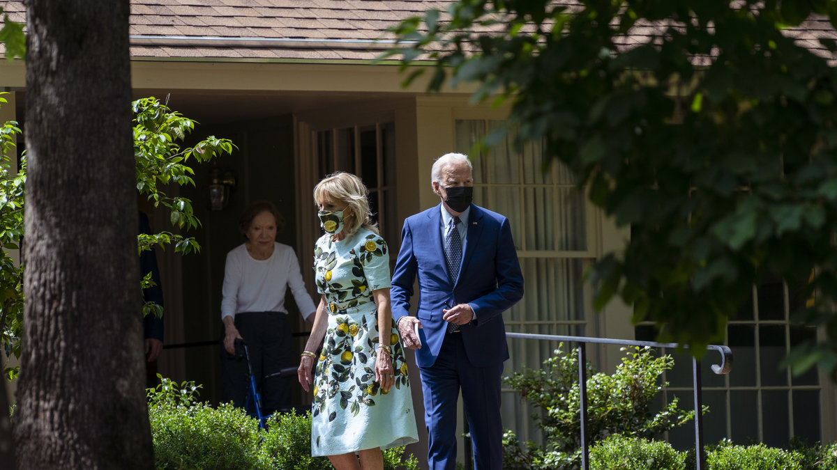 President Joe Biden och första damen Jill Biden besökte paret Carter i Georgia i slutet av förra veckan.