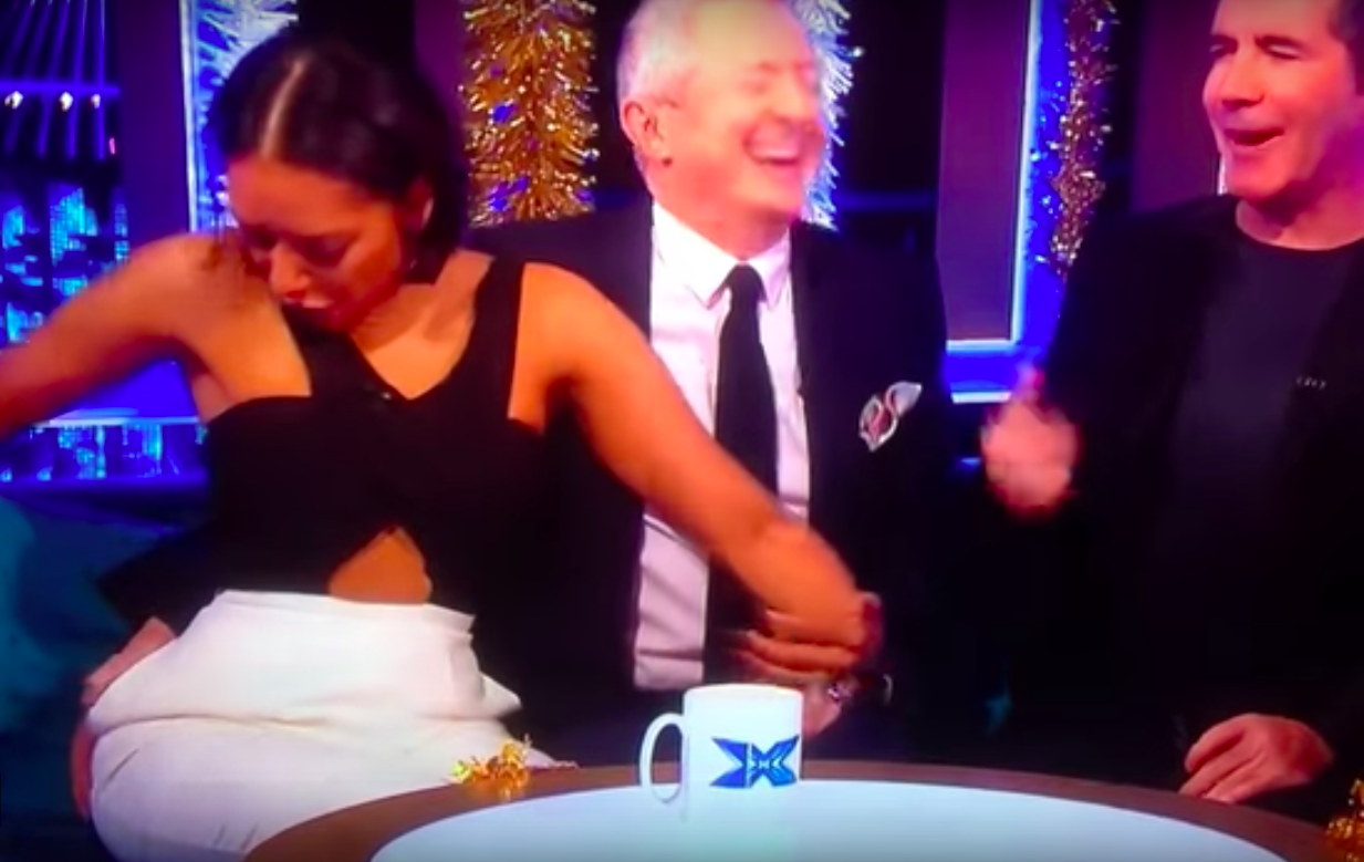 Louis Walsh, Mel B samt Simon Cowell Louis Walsh, Mel B samt Simon Cowell