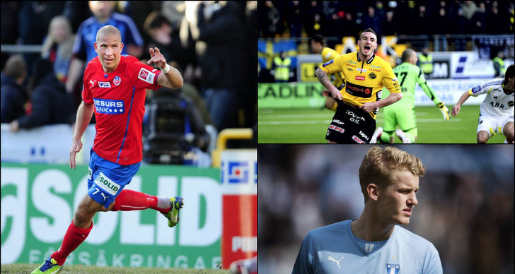 Allsvenskan, Mattias Lindström, John Alvbåge, sam larsson, Filip Helander, James Keene