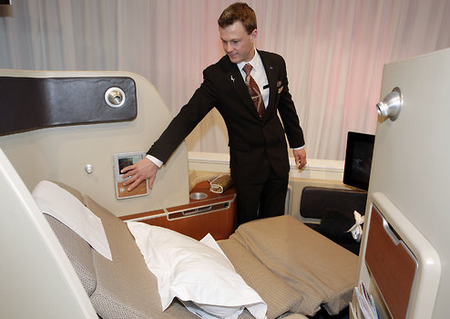 Qantas Airways har också helt okej första klass-platser. Qantas Airways har också helt okej första klass-platser.