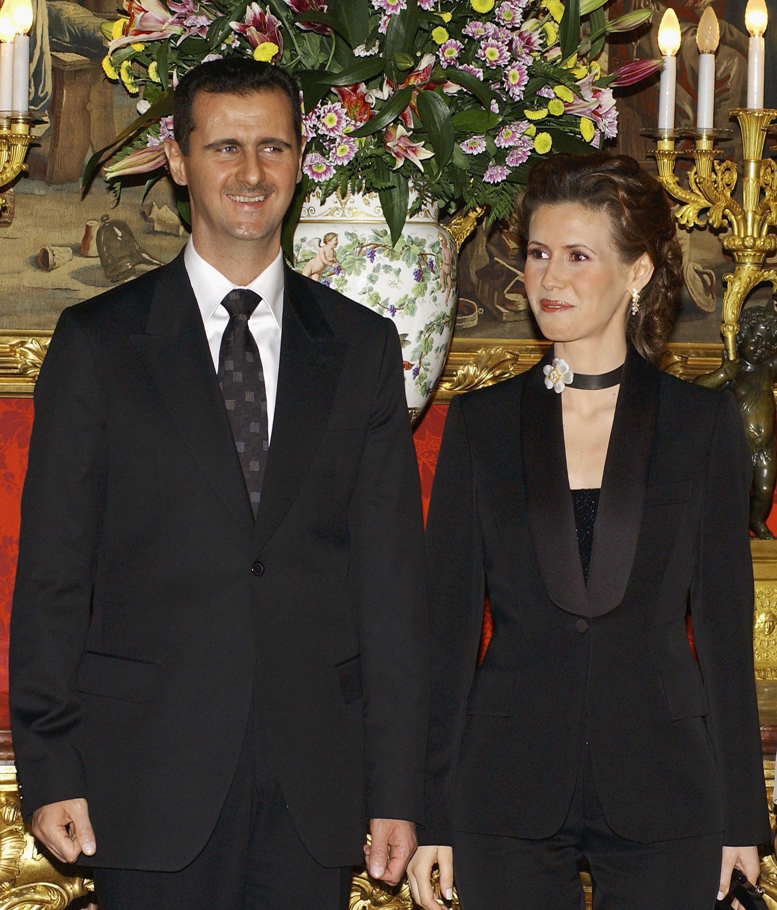 Bashar al-Assad och hustrun Asma al-Assad.
