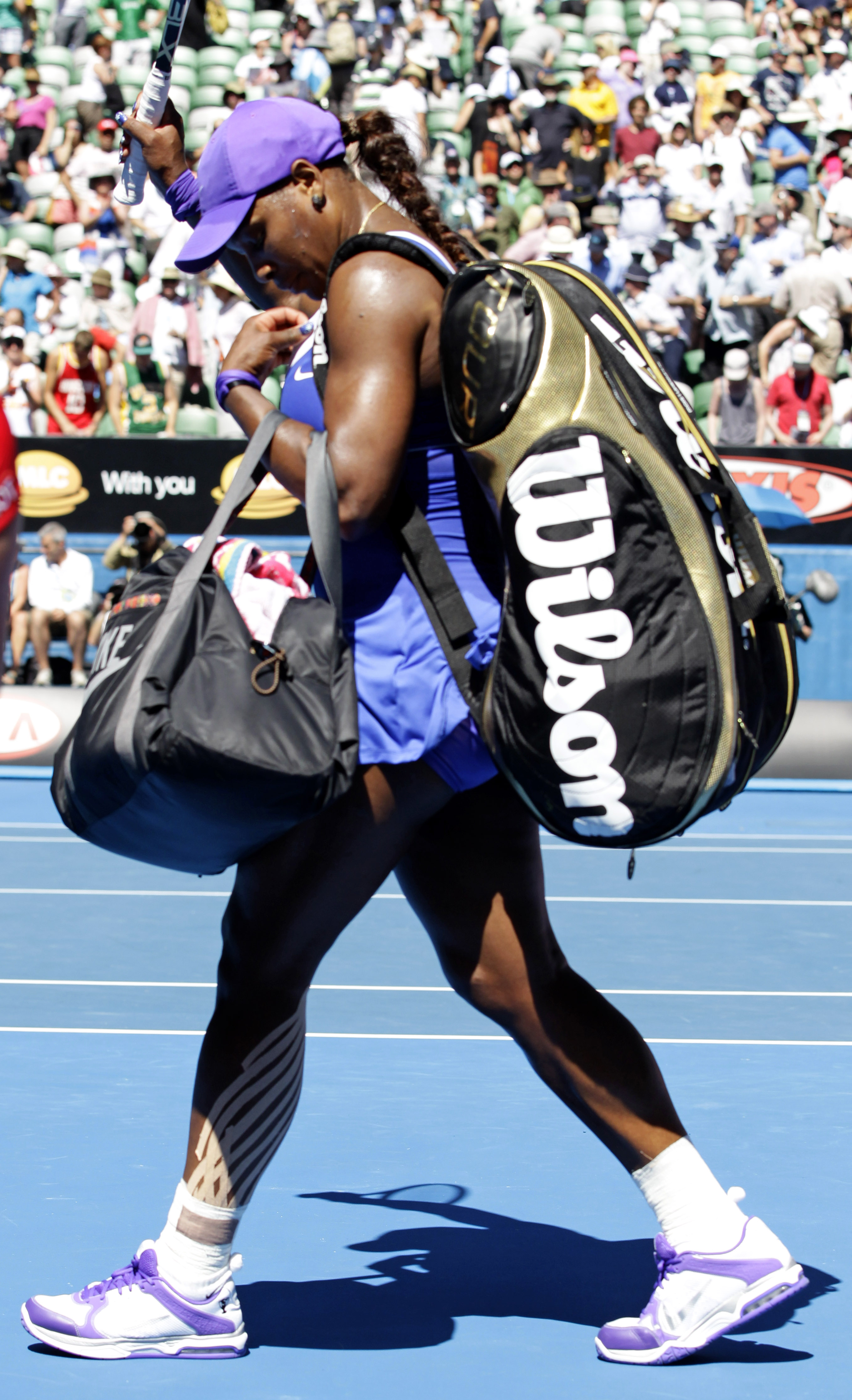 Serena Williams åkte ut i kvarten, dessförinnan hade hon gått ut och sagt att hon inte längre gillar tennis. Konstigt, kan tyckas...